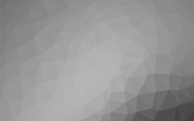 Fototapeta premium Light Silver, Gray vector polygon abstract backdrop. Colorful illustration in Origami style with gradient. New texture for your design.