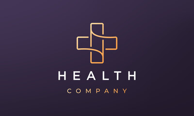minimal medical logo concept in a modern style