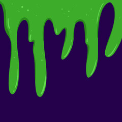 Green color drip art illustration street wall illustration design. Alien world background game image