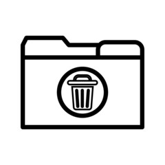 folder icon. Folder file of documents, portfolio with files, business icon. vector illustration on white background