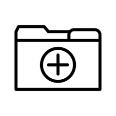 folder icon. Folder file of documents, portfolio with files, business icon. vector illustration on white background