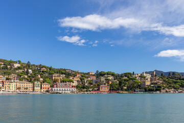Fototapeta na wymiar High angle view of Santa Marghrita Ligue, Liguria, Italy