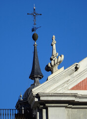 Decoration detail of pinnacle and dome of the Church of San Jose in Madrid. Spain.
