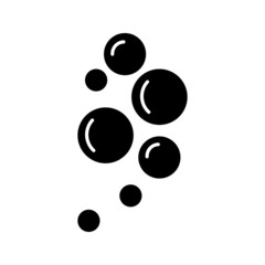 Bubbles vector icon on white background