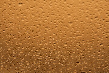 Frozen drops close-up. Natural background.