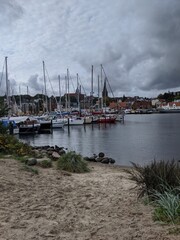 boats in the harbor