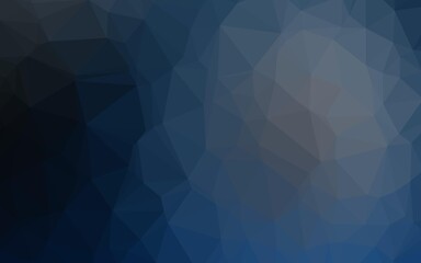 Dark BLUE vector polygon abstract background. Shining colored illustration in a Brand new style. Elegant pattern for a brand book.