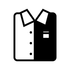 t-shirt icon apparel store sign on white background