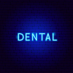 Dental Neon Text
