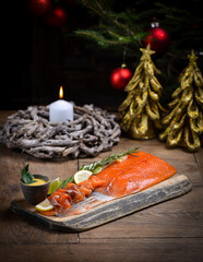 Smoked Salmon on christmas / New year eve table