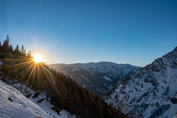 Sonnenaufgang Berge Tirol II