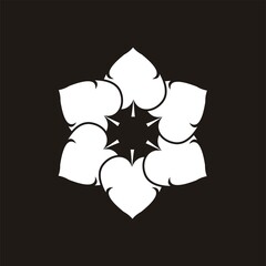 Flower mandala logo, flower mandala logo design vector illustration, flower mandala logo design template vector stock illustration