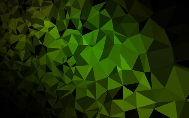 Dark Black vector polygon abstract backdrop. An elegant bright illustration with gradient. Brand new design for your business.