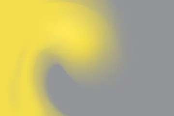 abstrakte 3D-Flüssigkeitswelle mit leuchtend gelber Farbe auf ultimativem grauem Hintergrund, trendige Farben des Jahres 2021 für Design, Stock-Vektor-Illustrationshintergrund © anastasiia agafonova