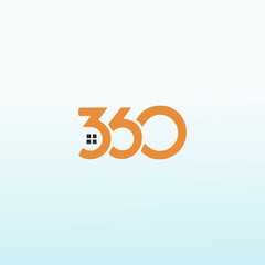 360 degree real estate vector logo ,360 vector logo design template idea and inspiration.