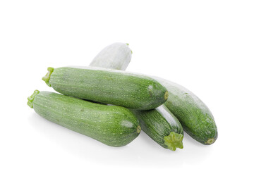 Zucchini an isolated on white background