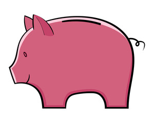 Cartoon Piggy Bank  