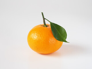 日本のみかんを白背景で