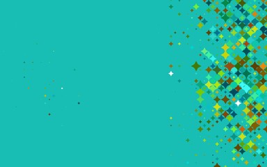 Light Black vector background with colored stars. Stars on blurred abstract background with gradient. Best design for your ad, poster, banner.