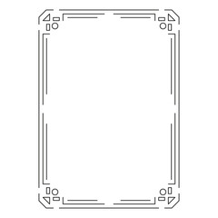 vector image, decorative ornamental frame, original design