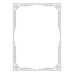vector image, decorative ornamental frame, original design