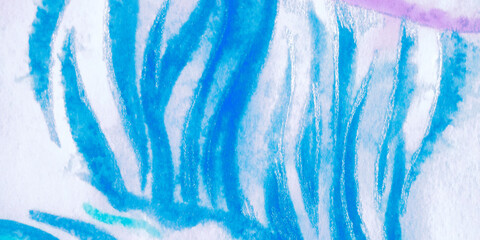 Retro Skin Prints. Blue Jaguar Animal Print.