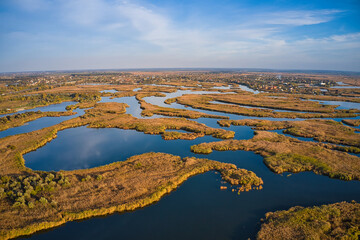 The village is located on Samarskie Plavni in picturesque Ukraine