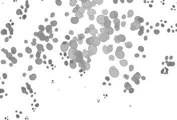 Light Silver, Gray vector template with liquid shapes.