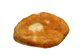Fried pie in oil. Russian street food.