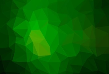 Light Green vector blurry triangle texture.