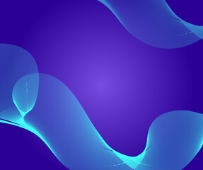 Abstract blue background with line waves vector for decoration