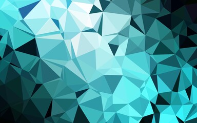 Light BLUE vector abstract polygonal texture. Colorful illustration in abstract style with gradient. Completely new design for your business.