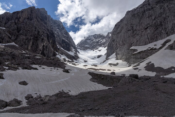 Glacier in Bavarian Alps (Blaueis)