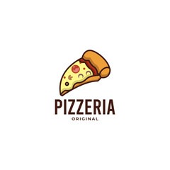 Pizzeria Italian logo design concept
