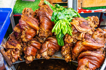 Roast pork from Thailand Southeast Asia