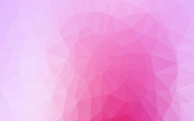 Light Pink, Blue vector abstract polygonal texture. Glitter abstract illustration with an elegant design. Elegant pattern for a brand book.