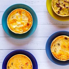 Quiché, delicious mini yellow tarts