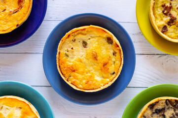 Quiché, delicious mini yellow tarts