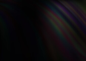 Dark Silver, Gray vector template with lava shapes. A vague circumflex abstract illustration with gradient. Marble style for your business design.