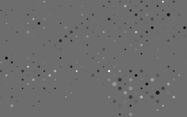 Light Silver, Gray vector background with bubbles. Blurred bubbles on abstract background with colorful gradient. Pattern for beautiful websites.