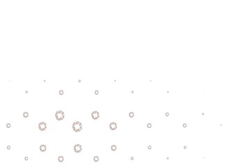 Light red vector template with circles.