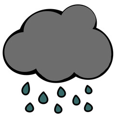 Cartoon illustration of a cloud