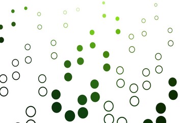 Light Green vector cover with spots.
