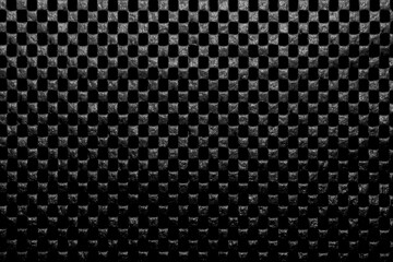 Black abstract background with seamless pattern. Simple repeating texture in black. 