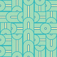 Abstract Geometric Pattern generative computational art illustration