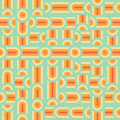 Abstract Geometric Pattern generative computational art illustration