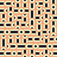 Abstract Geometric Pattern generative computational art illustration