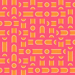 Abstract Geometric Pattern generative computational art illustration