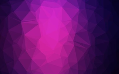 Obraz premium Dark Pink vector abstract mosaic pattern. Colorful illustration in Origami style with gradient. Triangular pattern for your business design.