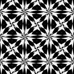 seamless background of black and white repeating patterns.
